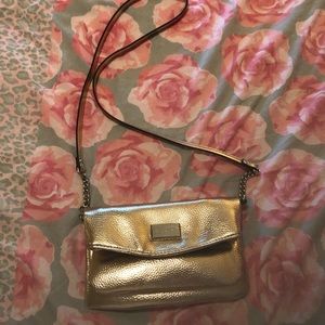 Nine West gold over shoulder purse